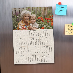 2026 Magnetic Foto Calendar Volljährige 12x18 Magneteinladung
