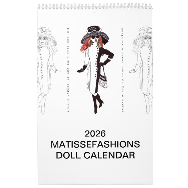 2026 MatisseFashions Illustrationskalender Kalender (Titelbild)
