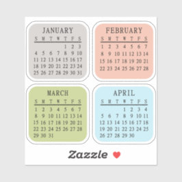 2026 Micro Calendar Bullet Journal Bujo Planner Aufkleber