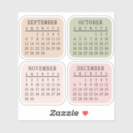 2026 Micro Calendar Bullet Journal Bujo Planner Aufkleber