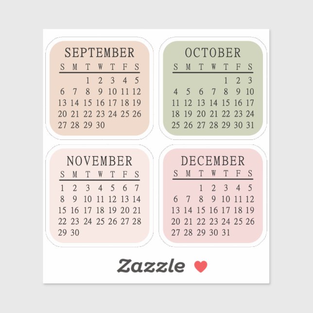 2026 Micro Calendar Bullet Journal Bujo Planner Aufkleber (Blatt)