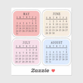 2026 Micro Calendar Bullet Journal Bujo Planner Aufkleber