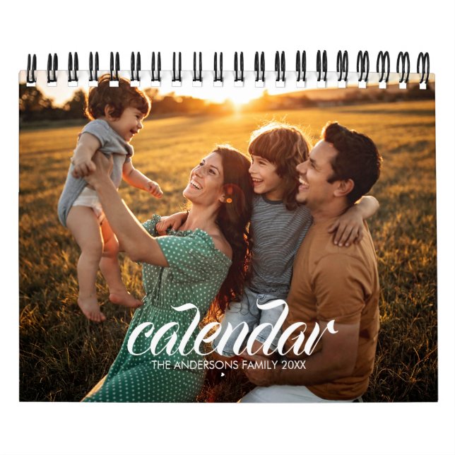 2026 Modern Create Your Own Custom Family Photo  Kalender (Titelbild)