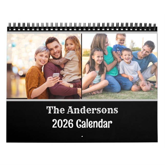2026 Moderne Kreieren Sie Ihre eigene Familie Kalender (Titelbild)