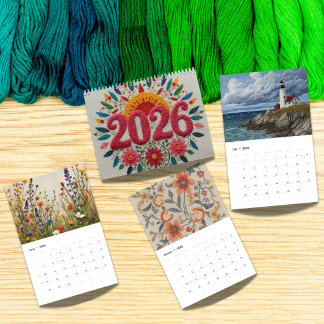 2026 Moderne Kreuzstichkunst | Ästhetik  Kalender