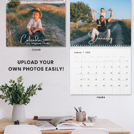 2026 Modernes Foto für Ihre Familie Kalender