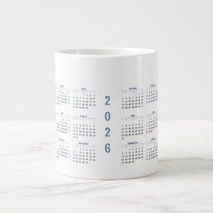 2026 Monats Kalender  Jumbo-Tasse