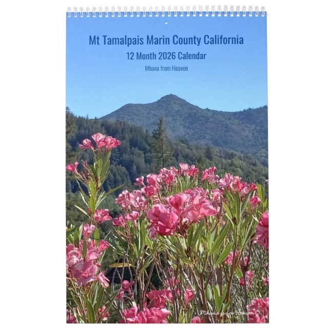 2026 Mt Tamalpais Marin California Kalender (Titelbild)