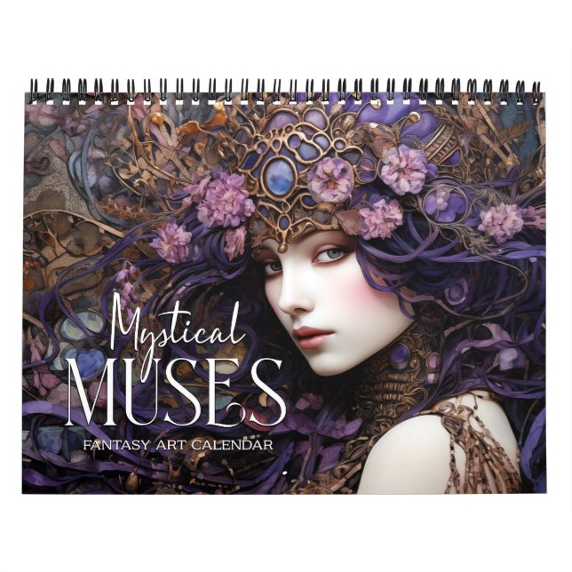 2026 Mystical Muses Fantasy Art Calendar Kalender (Titelbild)