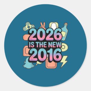 2026 Neu 2016 Retro Nostalgie Runder Aufkleber