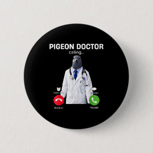 2026 neue Gehirnrot Internet-Meme Doktor Taube Button