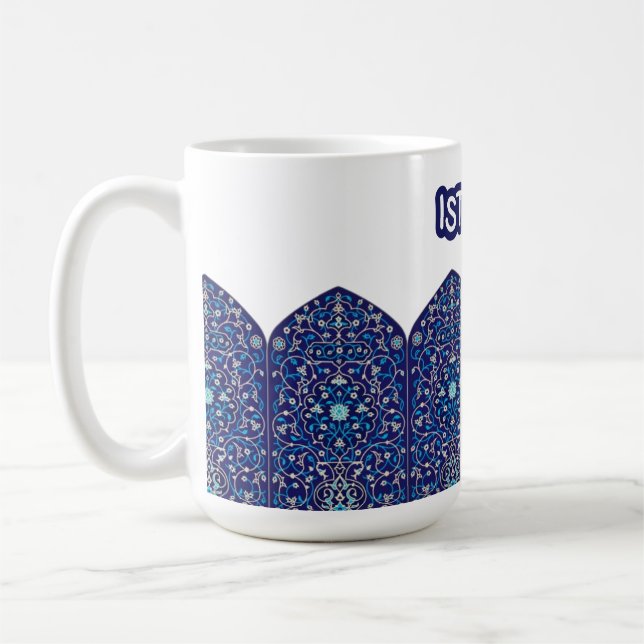 2026 New Istanbul Turkey Souvenir Blue Kaffeetasse (Links)