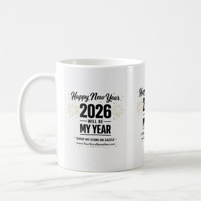 2026 New Year Greeting Card Kaffeetasse (Links)