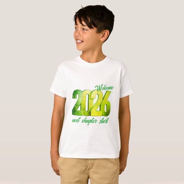 2026 NEW YEAR KIDS BASIC T-Shirt (Vorne ganz)