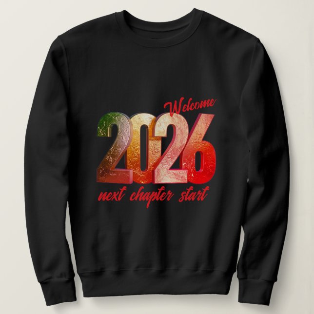 2026 NEW YEAR WOMENS BASIC SWEATSHIRT (Design devant)