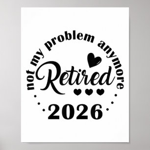 2026 nicht mehr mein Problem Vintager Poster