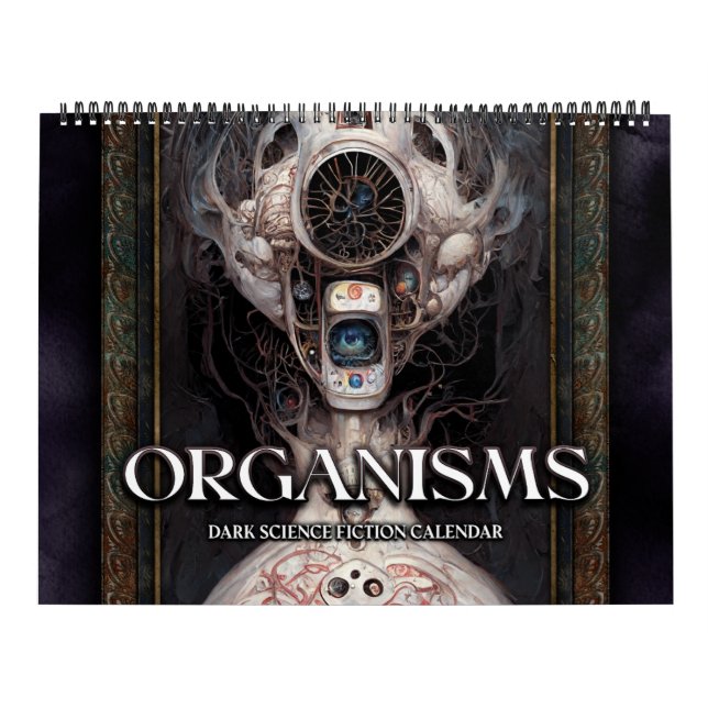 2026 Organismes Surreal Dark Sci-Fi Calendrier (Protection)
