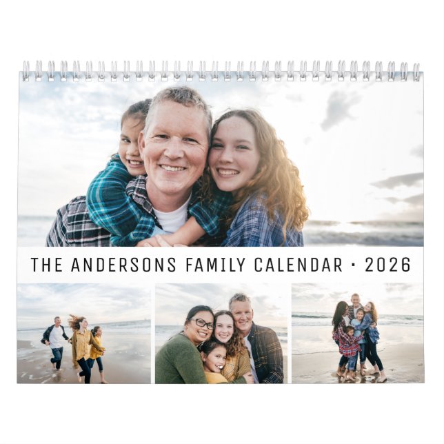 2026 Personalisierte Familie Einfach Minimalistisc Kalender (Titelbild)