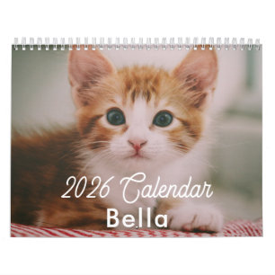 2026 Personalisierte Katzenfotos - Erstellen Sie I Kalender