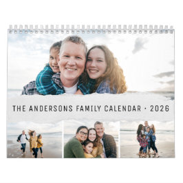 2026 Personalized Family Simple Minimalist  Kalender