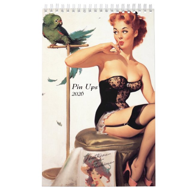 2026 Pin Up Calendar Kalender (Titelbild)