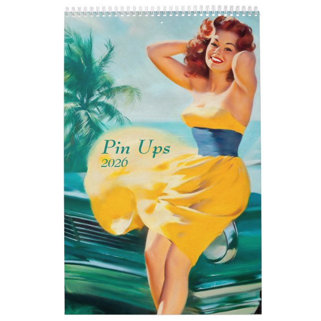 2026 Pin Up Calendar Kalender (Titelbild)