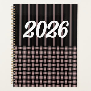 2026 Pink Weave Pattern Planer