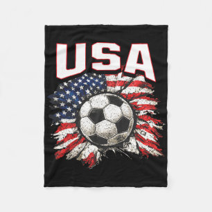 2026 Pokal Flagge Fußball Stolz Spaß Familie USA Fleecedecke