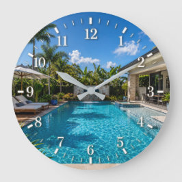 2026 Pool Clock Große Wanduhr