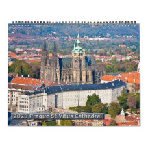 2026 Prague - St. Vitus Cathedral Calendar