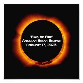 2026 Ringförmige Sonnenfinsternis Fotodruck