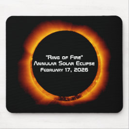 2026 Ringförmiger Sonnenfinsternis vom Feuer Mousepad