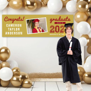 2026 Rote Skizze Gratulations Foto Abschlussfeier Banner