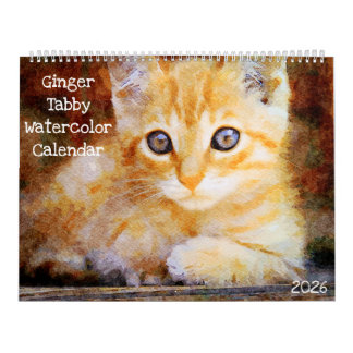 2026 Rotgetigerte Tabby-Katze Liebhaber Besitzer M Kalender