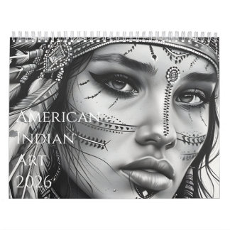 2026 Schöne indianische Kunstwerke Kalender