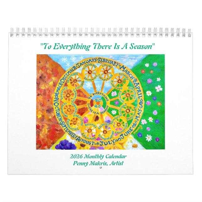 2026 Seasonal Monthly Calendar Kalender (Titelbild)