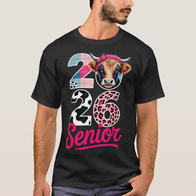 2026 Senior Cow Lovers Graduation Funny Cl Shirt F (Vorderseite)