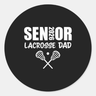 2026 Senior Lacrosse Vater Lacrosse Team Elterntei Runder Aufkleber