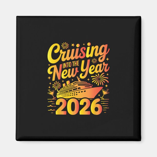 2026 Silvester Kreuzfahrt Weihnachtskreuzfahrt Magnet (Vorne)