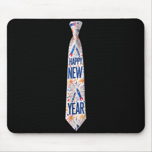 2026 Silvesterparty Feuerwerk Lustige Feier Mousepad