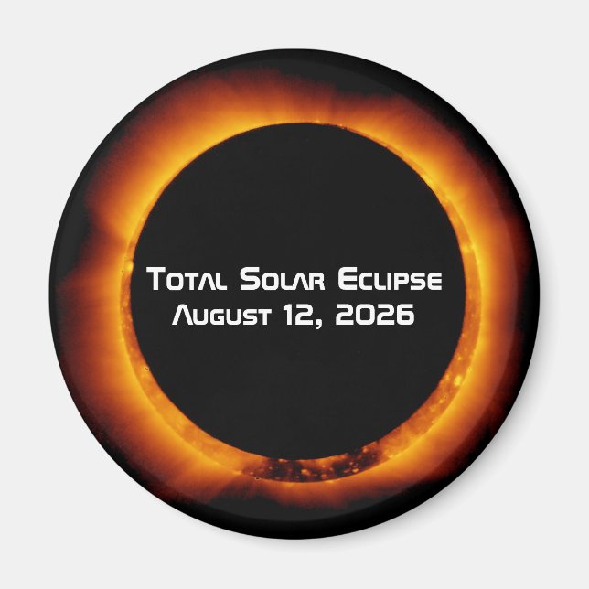2026 Total Solar Eclipse Magnet (Vorne)
