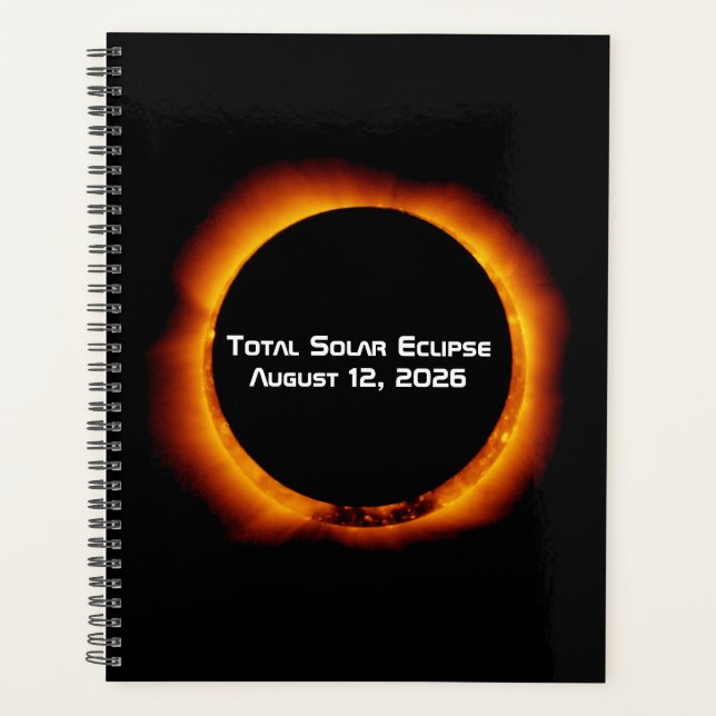 2026 Total Solar Eclipse Planer (Vorderseite)