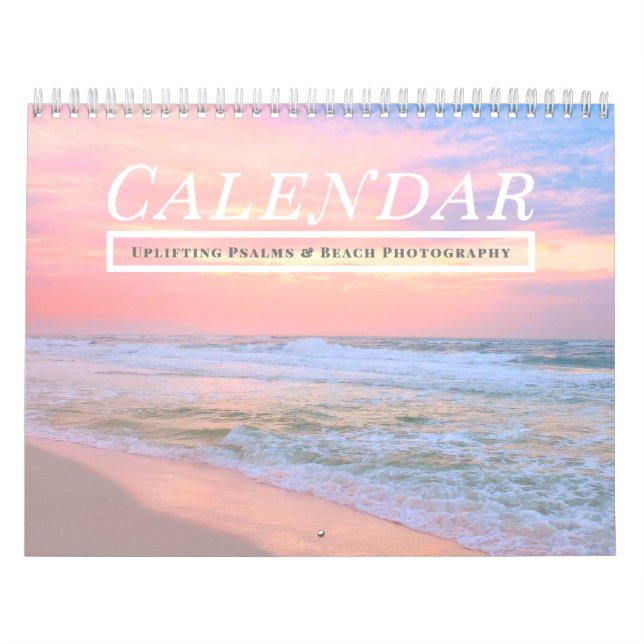 2026 Tropischer Strand Hochwertige Psalmen Bibelve Kalender (Titelbild)