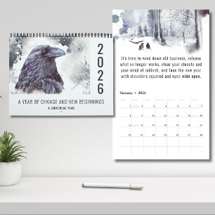 2026 Universelles Jahr des Wandels Motivierend Kalender