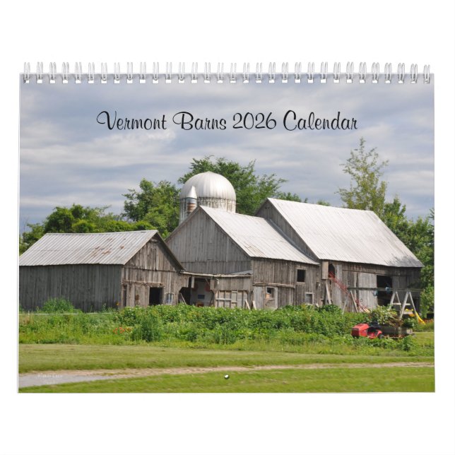 2026 Vermont Barns - Kalender (Titelbild)
