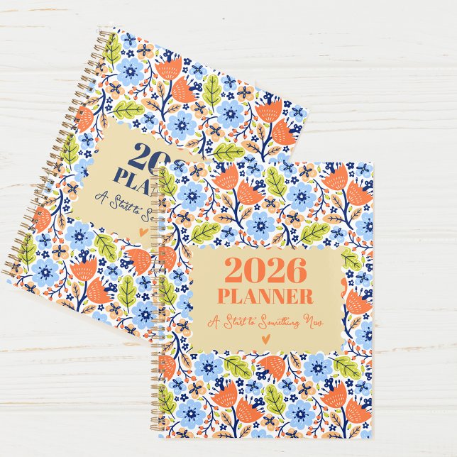 2026 Vintage Personalized Yearly & Monthly Floral Planer (2026 Vintage Personalized Yearly & Monthly Floral Planner)