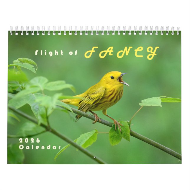 2026 Warblers - Original Bird Photo Calendar Kalender (Titelbild)