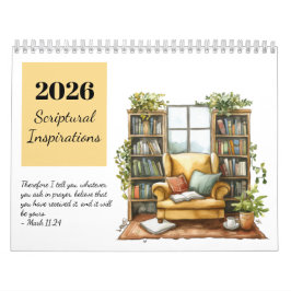 2026 Watercolor-Schriftinspirationskalender Kalender