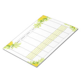 2026 weekly planner lemon  notizblock
