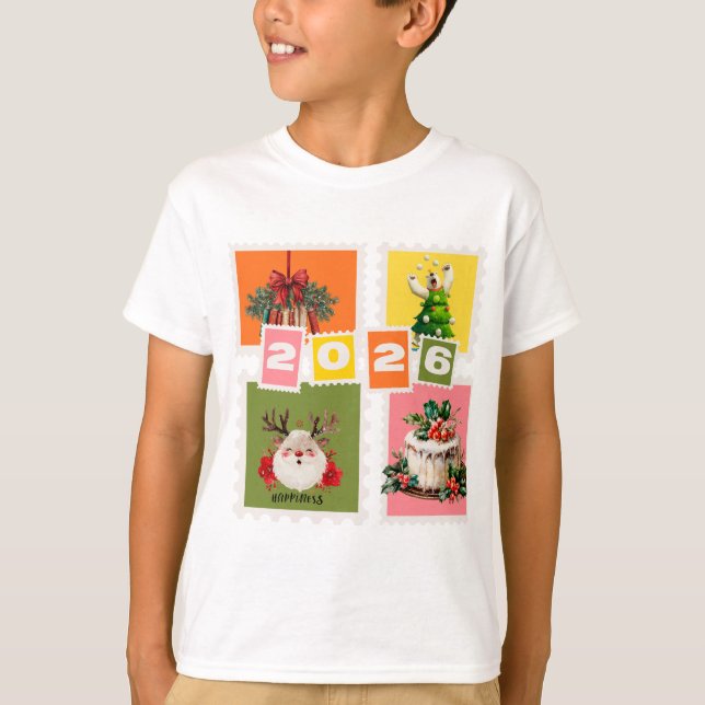 2026 Weihnachtsfreude Post Tee | Whimsical Christm (Vorderseite)